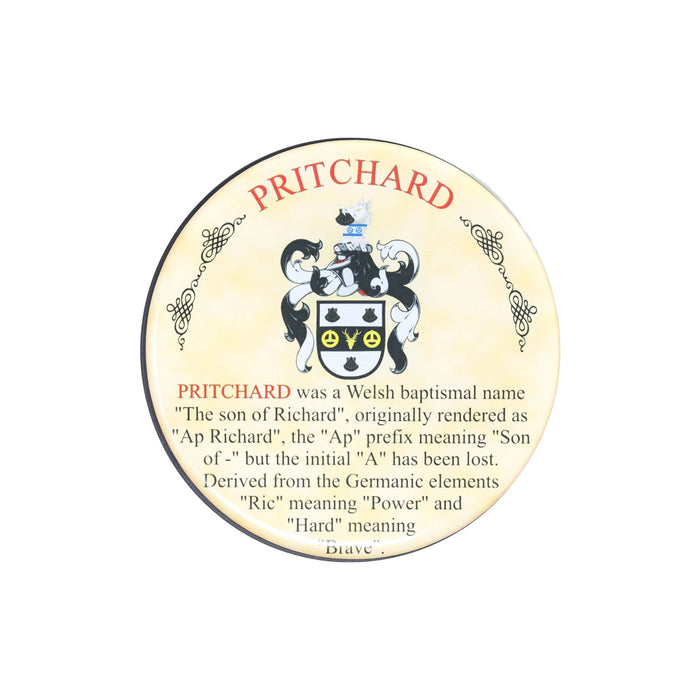 Heraldic Coaster Pritchard - Heritage Of Scotland - PRITCHARD