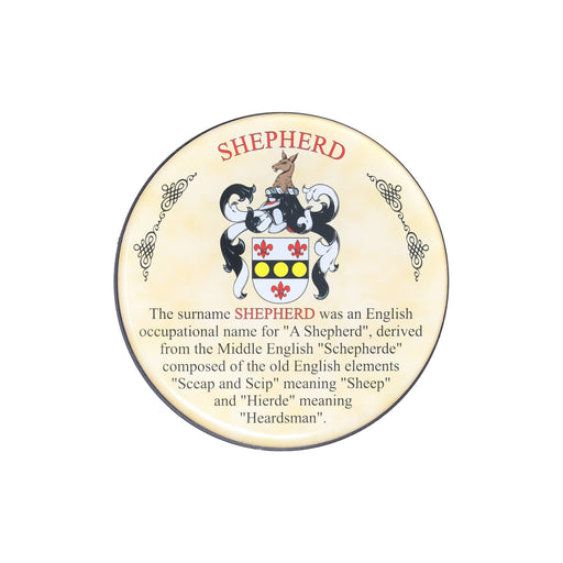 Heraldic Coaster Shepherd - Heritage Of Scotland - SHEPHERD