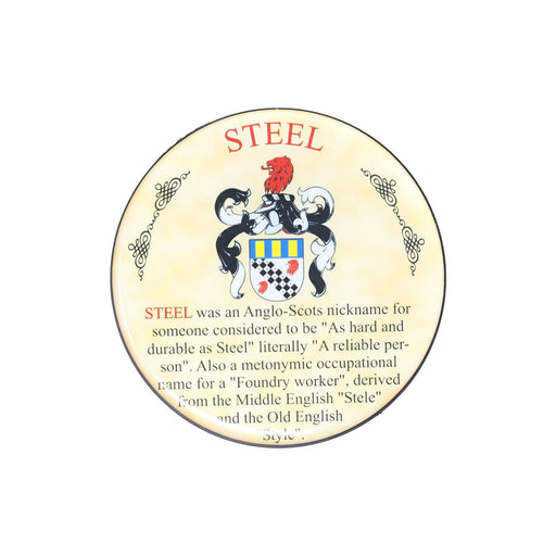 Heraldic Coaster Steel - Heritage Of Scotland - STEEL