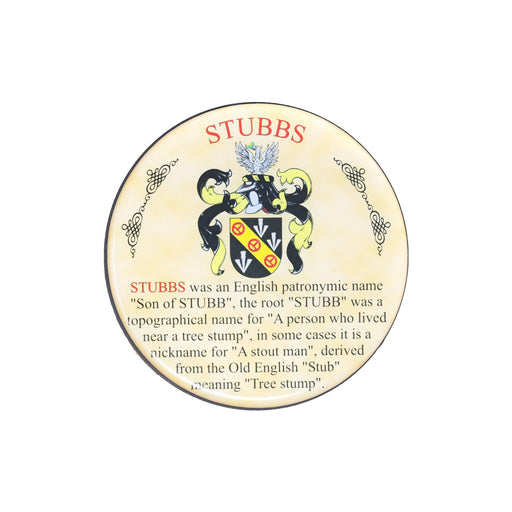 Heraldic Coaster Stubbs - Heritage Of Scotland - STUBBS