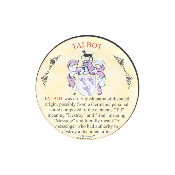 Heraldic Coaster Talbot - Heritage Of Scotland - TALBOT