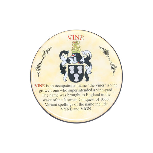 Heraldic Coaster Vine - Heritage Of Scotland - VINE