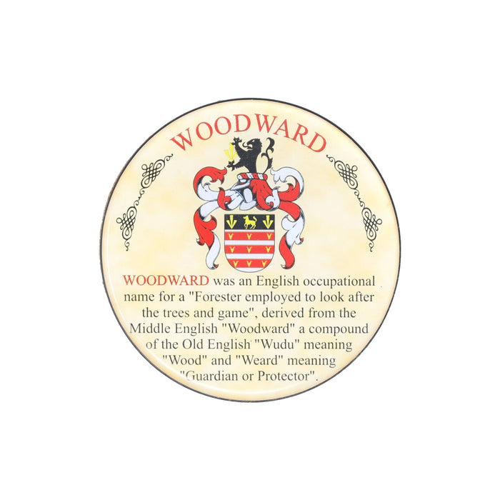 Heraldic Coaster Woodward - Heritage Of Scotland - WOODWARD