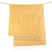 Herringbone Knee Blanket Mustard - Heritage Of Scotland - MUSTARD