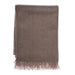 Highland Wool Blend Extra Warm Herringbone Blanket / Throw Chestnut Brown - Heritage Of Scotland - CHESTNUT BROWN