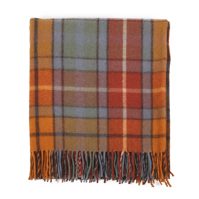 Highland Wool Blend Tartan Blanket / Throw Extra Warm Buchanan Antique - Heritage Of Scotland - BUCHANAN ANTIQUE