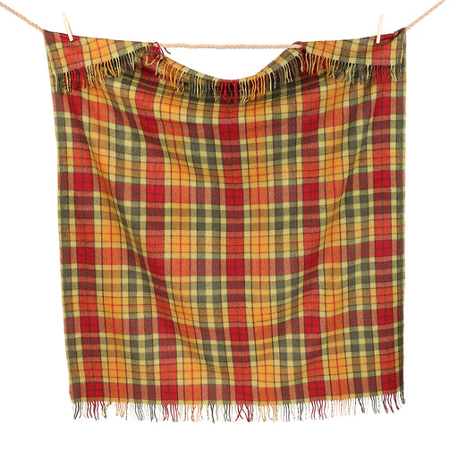 Highland Wool Blend Tartan Blanket / Throw Extra Warm Buchanan Autumn - Heritage Of Scotland - BUCHANAN AUTUMN