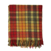 Highland Wool Blend Tartan Blanket / Throw Extra Warm Buchanan Autumn - Heritage Of Scotland - BUCHANAN AUTUMN