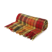 Highland Wool Blend Tartan Blanket / Throw Extra Warm Buchanan Autumn - Heritage Of Scotland - BUCHANAN AUTUMN