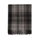 Highland Wool Blend Tartan Blanket / Throw Extra Warm Buchanan Grey - Heritage Of Scotland - BUCHANAN GREY