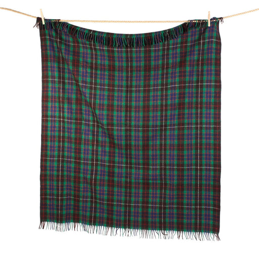 Highland Wool Blend Tartan Blanket / Throw Extra Warm Fraser Hunting - Heritage Of Scotland - FRASER HUNTING