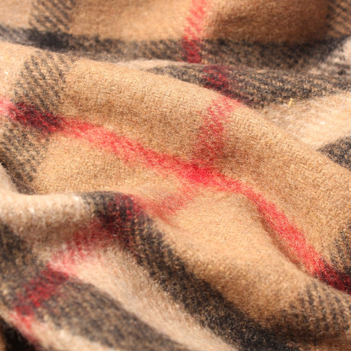 Highland Wool Blend Tartan Blanket Throw Thomson Camel - Heritage Of Scotland - THOMSON CAMEL