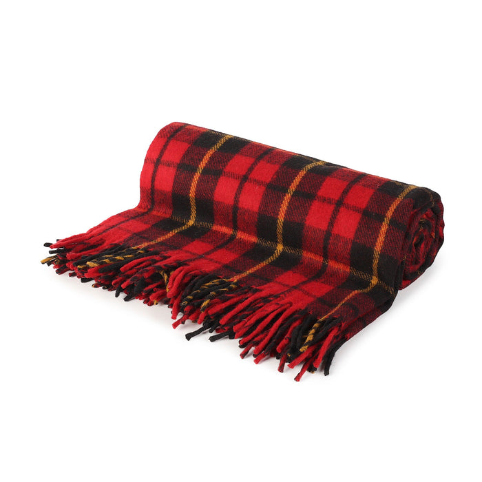 Highland Wool Blend Tartan Blanket Throw Wallace - Heritage Of Scotland - WALLACE