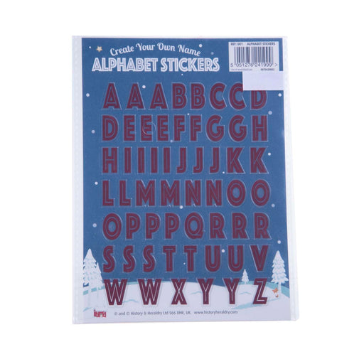 Honeycomb Xmas Cards Alphabet Stickers - Heritage Of Scotland - ALPHABET STICKERS