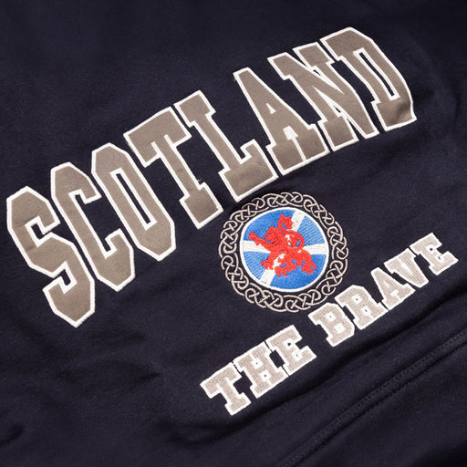 Hooded Top Emb. Scot/Celtic/ Flag/ Lion - Heritage Of Scotland - NAVY