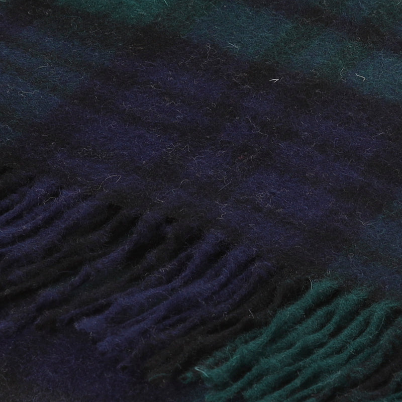 Hos 100% Lambswool Wide Scarf Black Watch - Heritage Of Scotland - BLACK WATCH