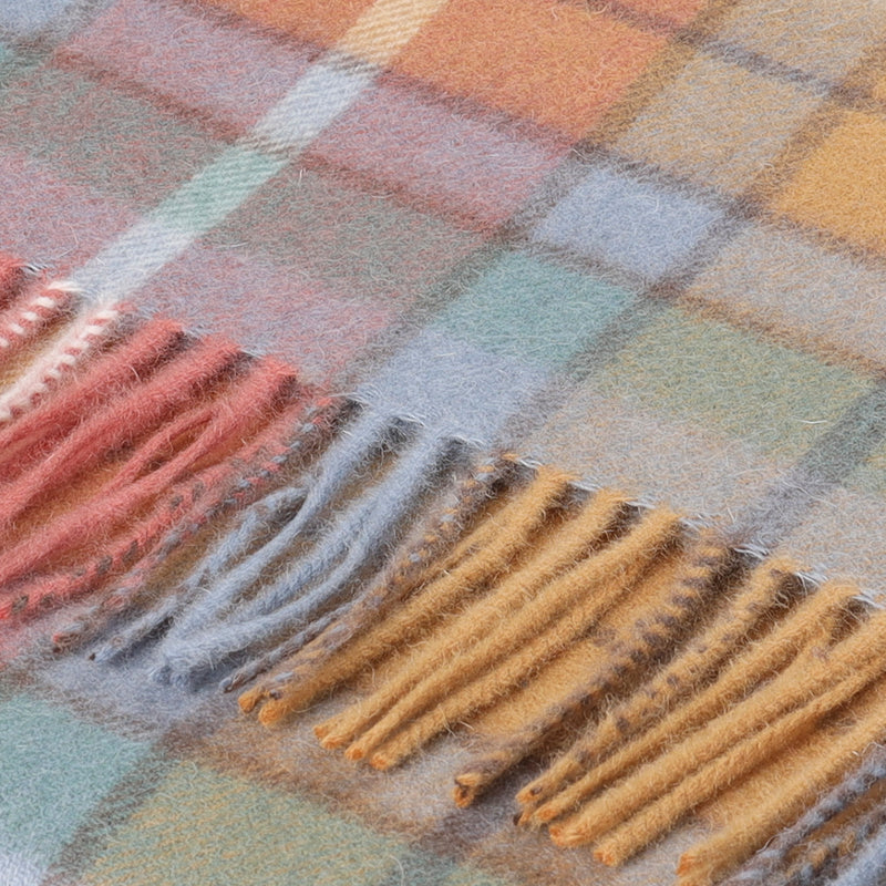 Hos 100% Lambswool Wide Scarf Buchanan Antique - Heritage Of Scotland - BUCHANAN ANTIQUE