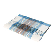 Hos 100% Lambswool Wide Scarf Stewart Muted Blue - Heritage Of Scotland - STEWART MUTED BLUE