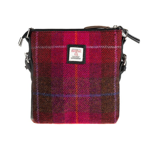 Ht Leather Crossbody Bag Cerise Check / Black - Heritage Of Scotland - CERISE CHECK / BLACK