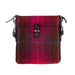 Ht Leather Crossbody Bag Lt Brown Check / Black - Heritage Of Scotland - LT BROWN CHECK / BLACK