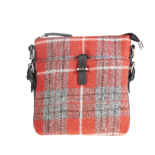 Ht Leather Crossbody Bag Red Check / Black - Heritage Of Scotland - RED CHECK / BLACK