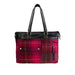 Ht Leather Ladies Hand Bag Cerise Check / Black - Heritage Of Scotland - CERISE CHECK / BLACK