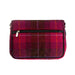 Ht Leather Ladies Shoulder Bag Cerise Check / Black - Heritage Of Scotland - CERISE CHECK / BLACK
