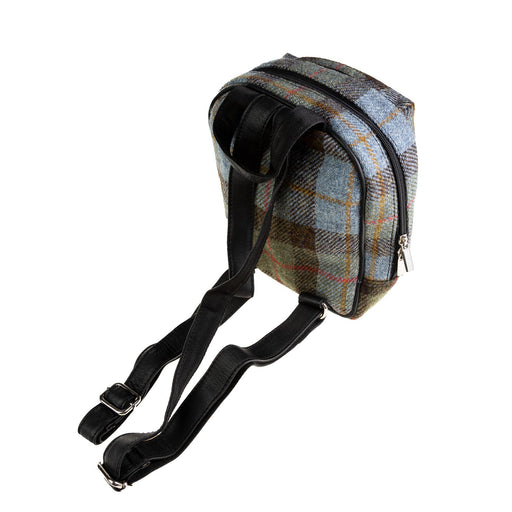 Ht Leather Small Backpack Lovat Check / Black - Heritage Of Scotland - LOVAT CHECK / BLACK