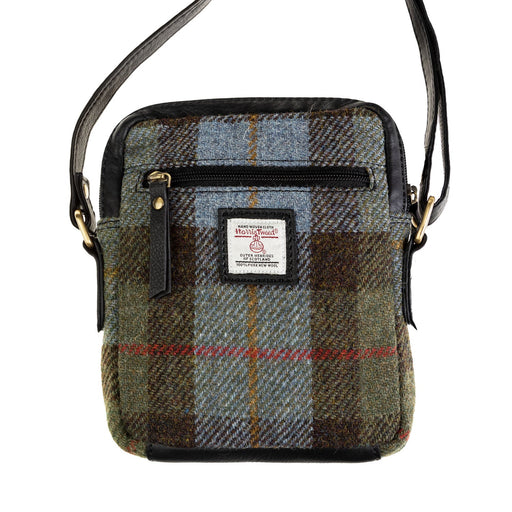 Ht Leather Small Ladies Cross Body Bag Lovat Check / Black - Heritage Of Scotland - LOVAT CHECK / BLACK
