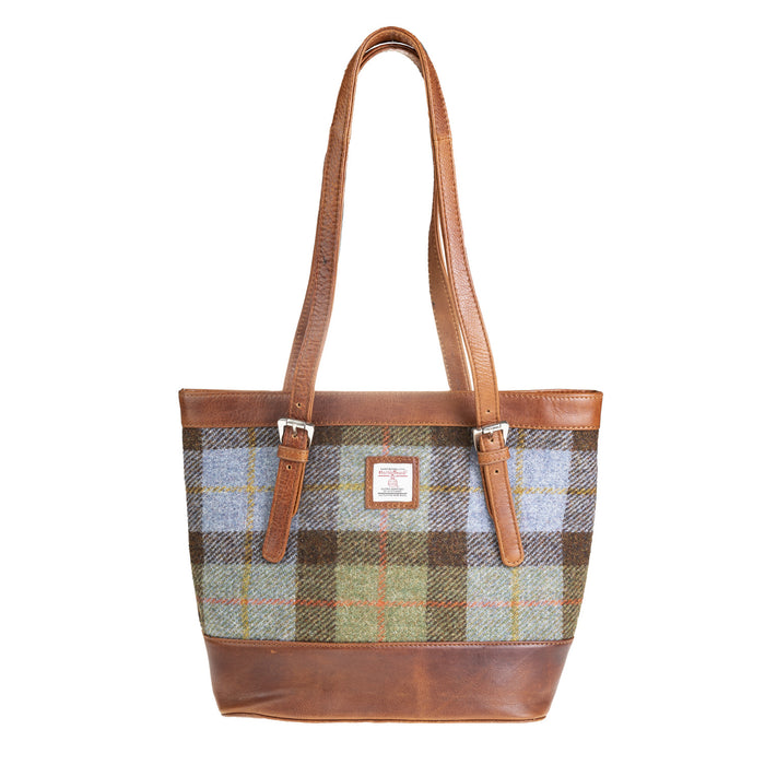 Ht Leather Tote Bag Lovat Check / Tan - Heritage Of Scotland - LOVAT CHECK / TAN