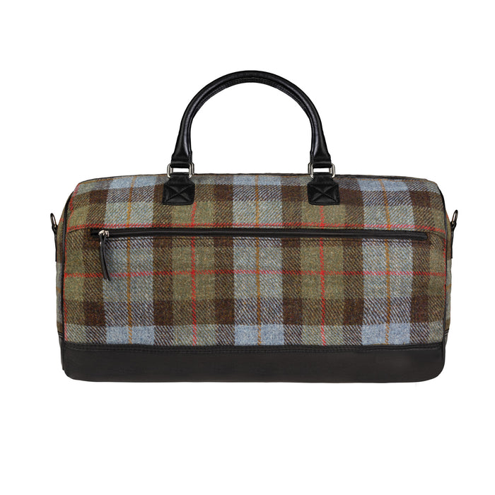 Ht Leather Weekender Bag Lovat Check / Black - Heritage Of Scotland - LOVAT CHECK / BLACK