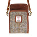 Ht Travel Cross Body Bag Tan & Brown Herringbone / Tan - Heritage Of Scotland - TAN & BROWN HERRINGBONE / TAN