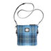 Ht Vegan Leather Crossbody Bag Blue Check / Black - Heritage Of Scotland - BLUE CHECK / BLACK