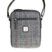 Ht Vegan Leather Crossbody Bag Grey & Red Check / Black - Heritage Of Scotland - GREY & RED CHECK / BLACK