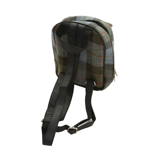 Ht Vegan Leather Small Backpack Lovat Check / Black - Heritage Of Scotland - LOVAT CHECK / BLACK