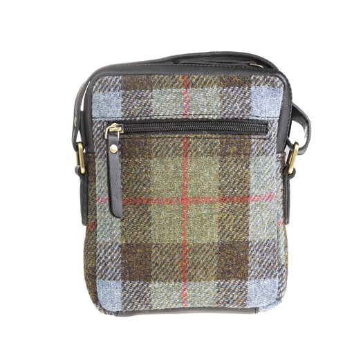 Ht Vegan Leather Small Cross Body Bag Lovat Check / Black - Heritage Of Scotland - LOVAT CHECK / BLACK
