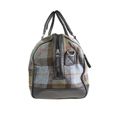 Ht Vegan Leather Weekender Bag Lovat Check / Black - Heritage Of Scotland - LOVAT CHECK / BLACK