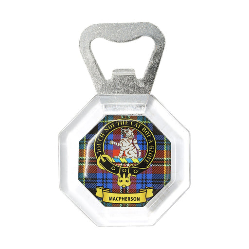 Kc Clan Bottle Opener Fridge Magnet Macpherson - Heritage Of Scotland - MACPHERSON