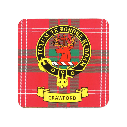 Kc Clan Cork Coaster Crawford - Heritage Of Scotland - CRAWFORD