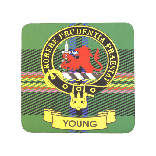Kc Clan Cork Coaster Young - Heritage Of Scotland - YOUNG
