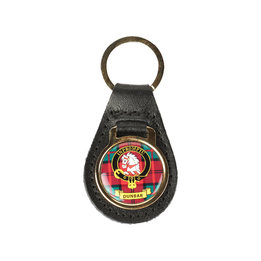 Kc Clan Leather Key Fob Dunbar - Heritage Of Scotland - DUNBAR