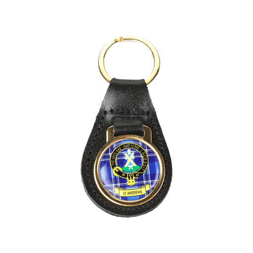 Kc Clan Leather Key Fob St. Andrews - Heritage Of Scotland - ST. ANDREWS