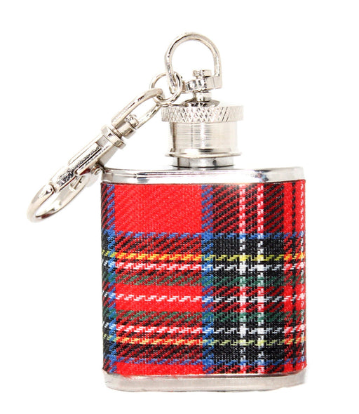 Keyring Hip Flask 1Oz Tartan - Heritage Of Scotland - N/A