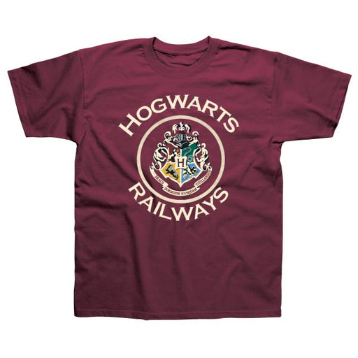 Kids Hogwarts Railway T/Shirt - Heritage Of Scotland - BURGANDY