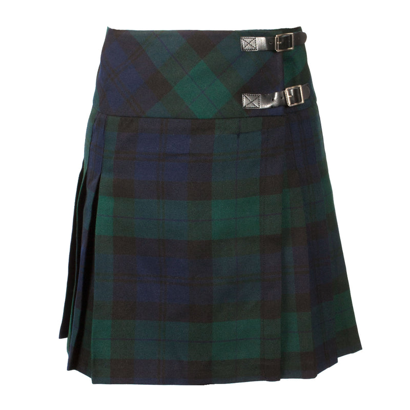 Ladies Deluxe Billie Kilted Skirt Black Watch - Heritage Of Scotland - BLACK WATCH