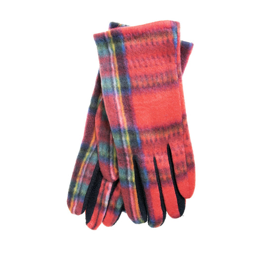 Ladies Fleece Tartan Gloves Stewart Royal - Heritage Of Scotland - STEWART ROYAL