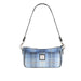 Ladies Ht Leather Hand Bag Blue Check / Black - Heritage Of Scotland - BLUE CHECK / BLACK