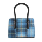 Ladies Ht Leather Hand Bag Blue Check / Black - Heritage Of Scotland - BLUE CHECK / BLACK