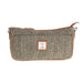 Ladies Ht Leather Hand Bag Brown Herringbone / Tan - Heritage Of Scotland - BROWN HERRINGBONE / TAN