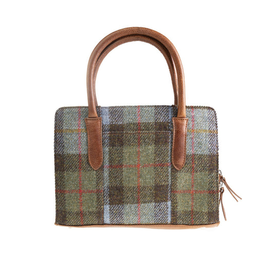 Ladies Ht Leather Hand Bag Lovat Check / Tan - Heritage Of Scotland - LOVAT CHECK / TAN
